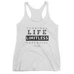 Women's Fearless Life Limitless Potential racerback tank