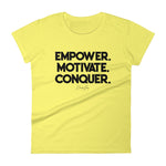 Women's Deviant Sway Empower Motivate Conquer Signature short sleeve t-shirt - Deviant Sway