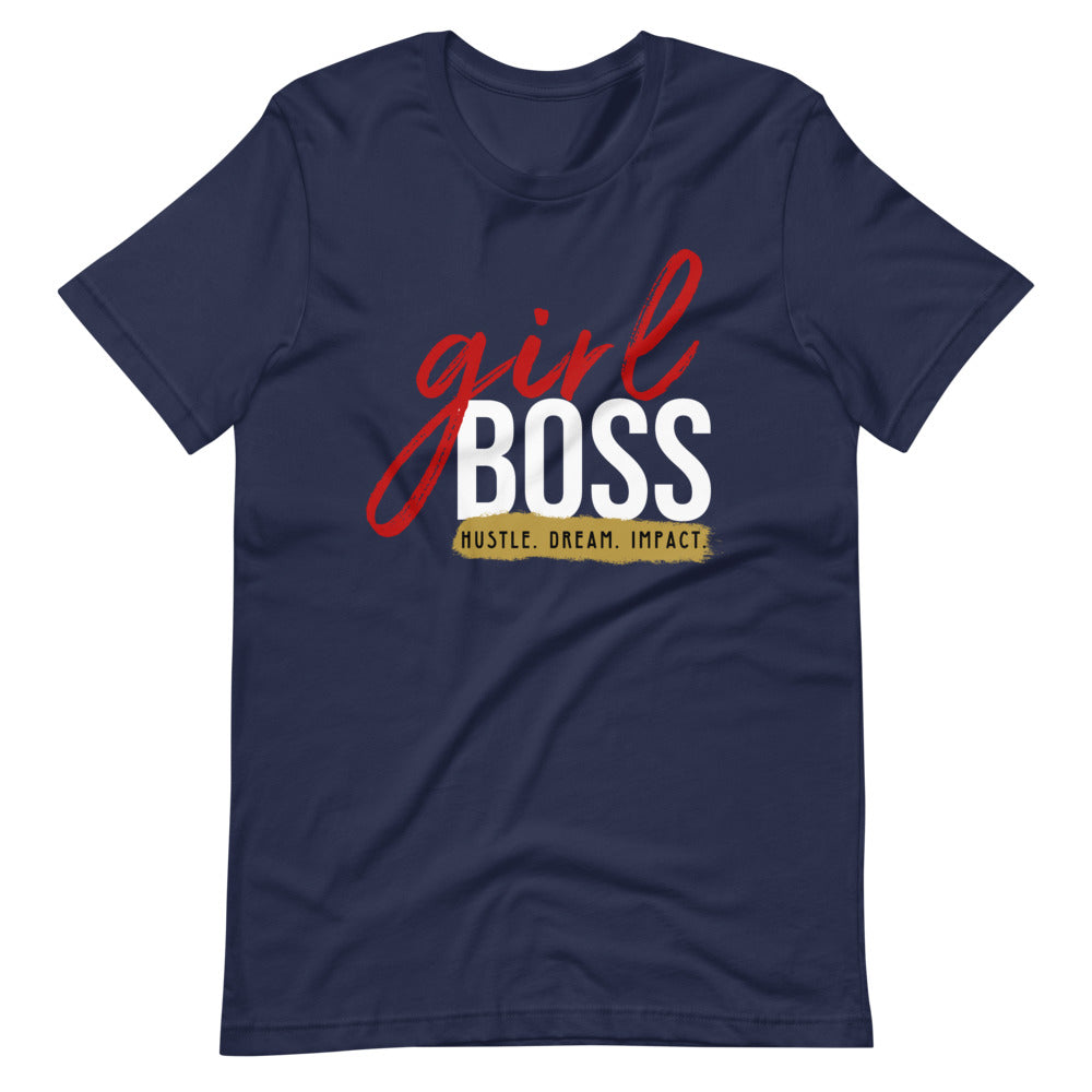 Women's Girl Boss Hustle Dream Impact short sleeve T-Shirt