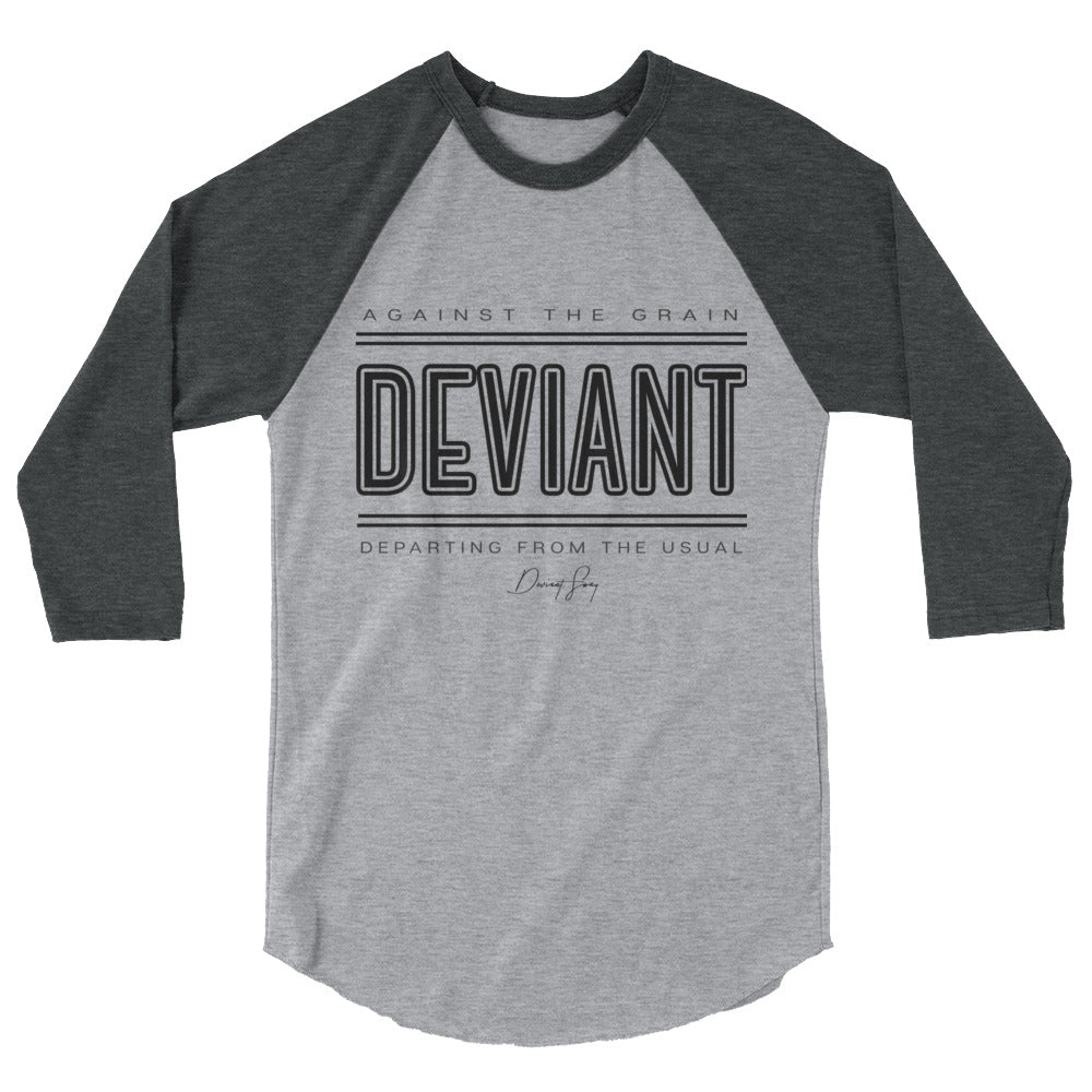 Deviant Defined Signature 3/4 sleeve raglan shirt - Deviant Sway