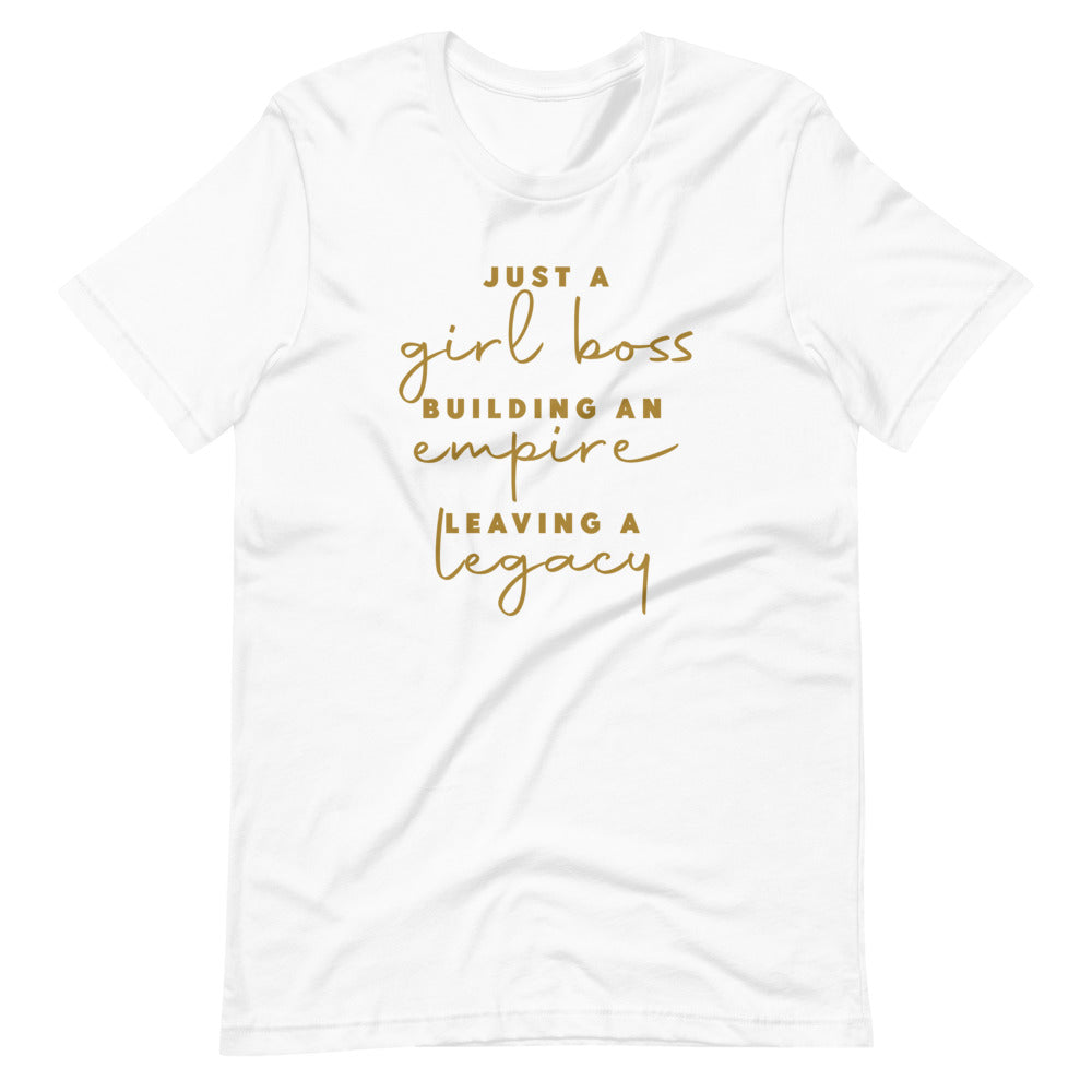 Women's Just a Girl Boss Building An Empire short sleeve T-shirt