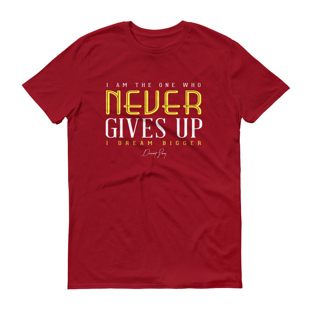 Men's I Am the One That Never Gives Up short sleeve t-shirt - Deviant Sway