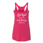 Women's Late Night Grind Early Morning Hustle racerback tank - Deviant Sway
