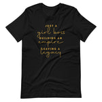 Women's Just a Girl Boss Building An Empire short sleeve T-shirt