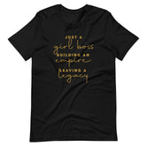Women's Just a Girl Boss Building An Empire short sleeve T-shirt