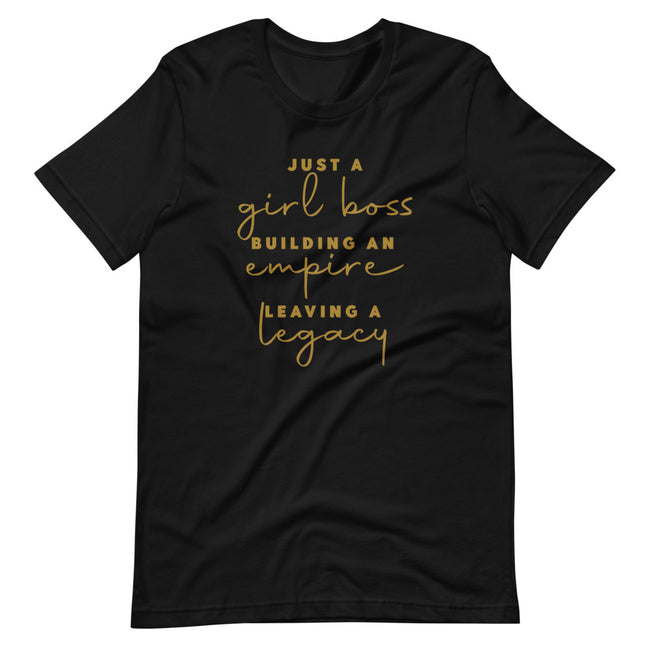 Women's Just a Girl Boss Building An Empire short sleeve T-shirt