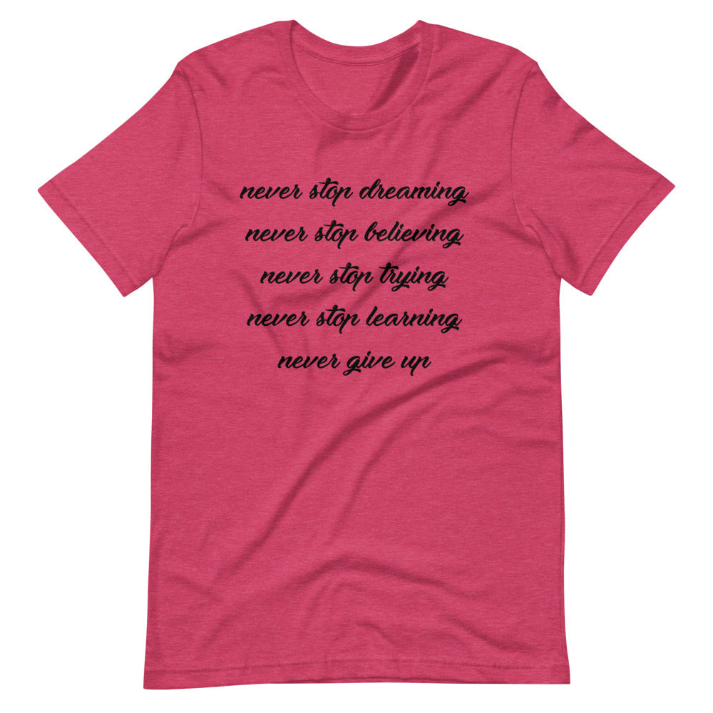 Women's Never Stop short sleeve T-Shirt