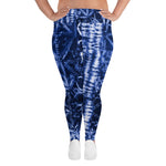 Women's Blue Escape Plus Size Leggings - Deviant Sway