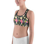 Women's Retro 80s Sports bra - Deviant Sway