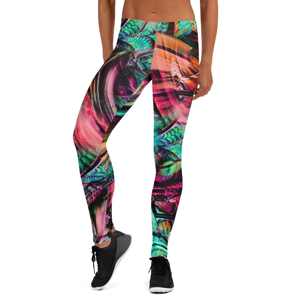 Women's Feathered Dreams Leggings - Deviant Sway