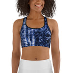 Women's Blue Escape Sports bra - Deviant Sway