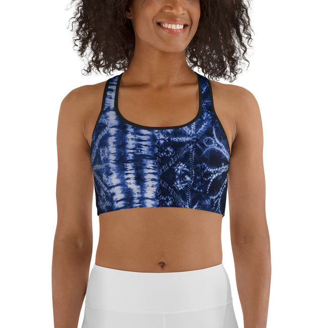 Women's Blue Escape Sports bra - Deviant Sway