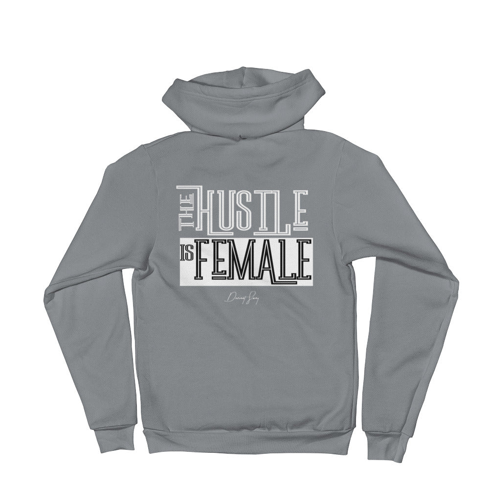 Women's Girl CEO - The Hustle is Female Full-Zip Hoodie - Deviant Sway
