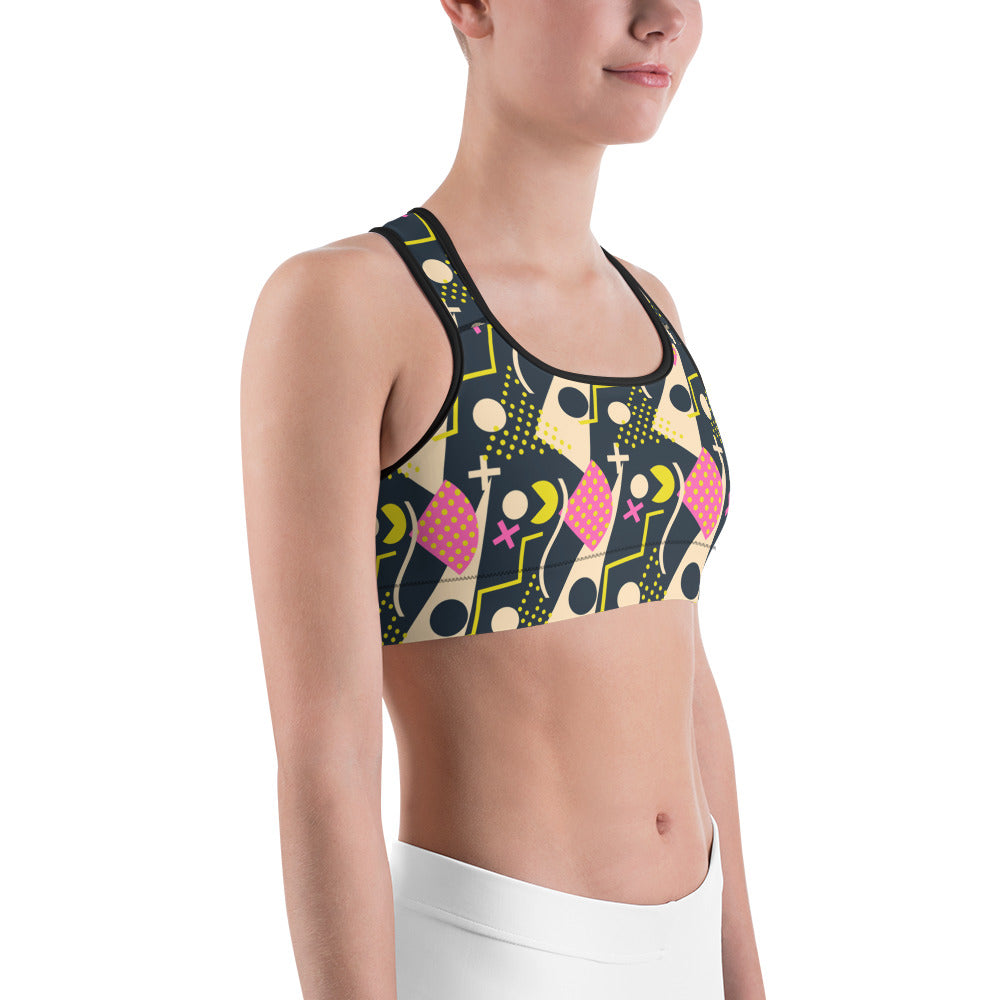 Women's Retro 80s Sports bra - Deviant Sway
