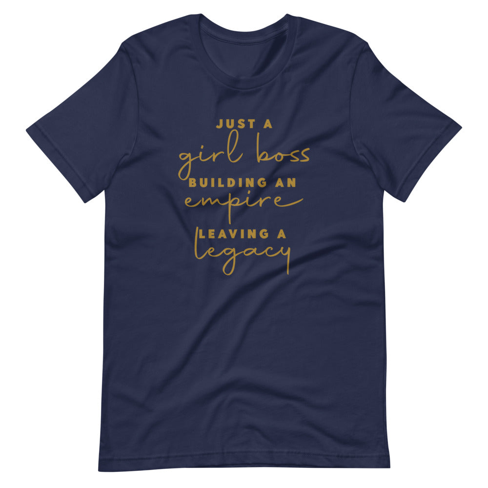 Women's Just a Girl Boss Building An Empire short sleeve T-shirt