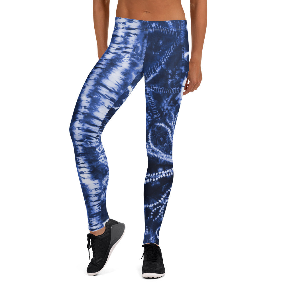 Women's Blue Escape Leggings - Deviant Sway