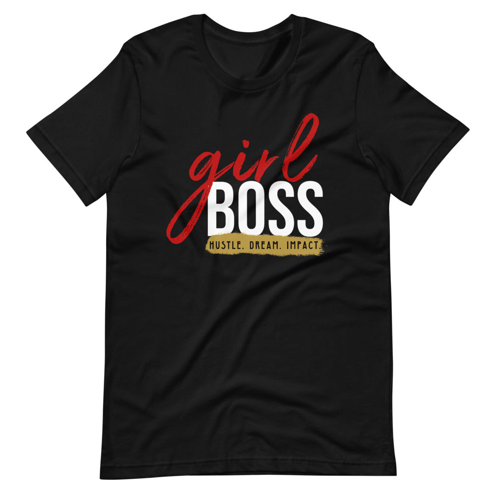 Women's Girl Boss Hustle Dream Impact short sleeve T-Shirt