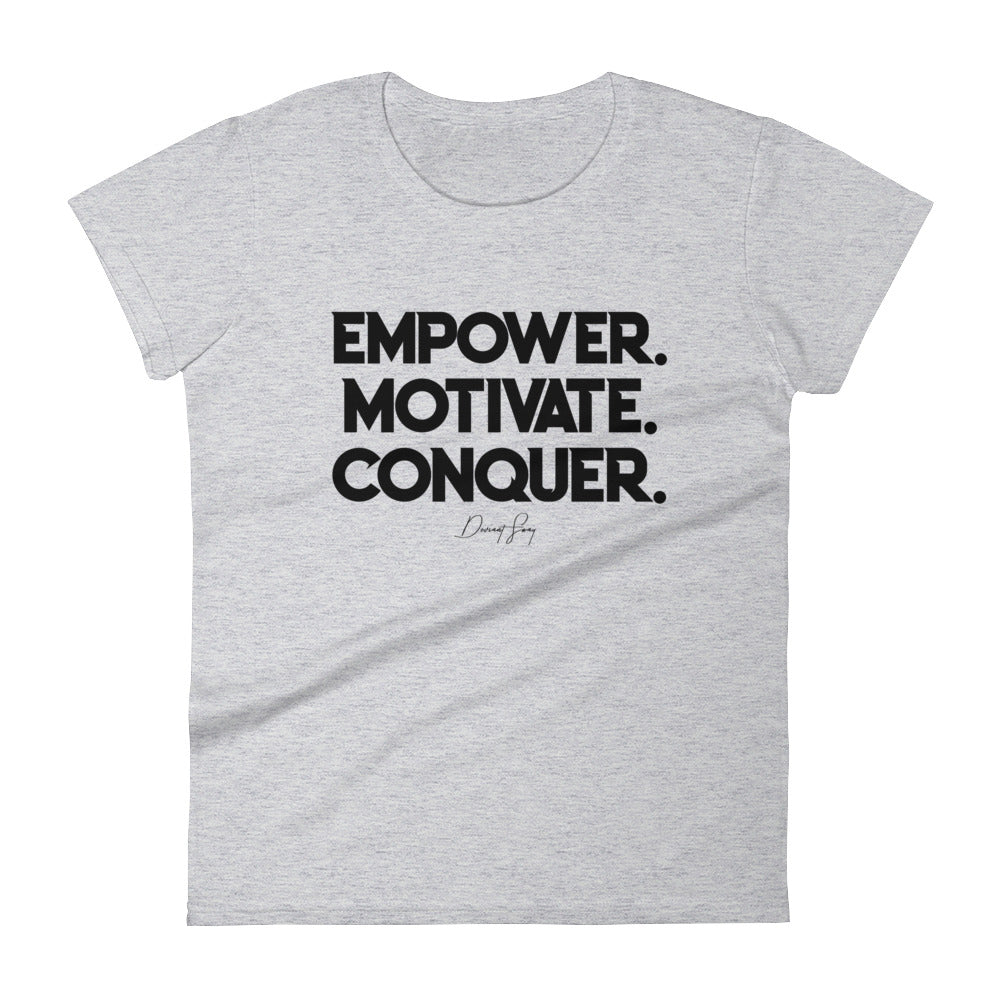 Women's Deviant Sway Empower Motivate Conquer Signature short sleeve t-shirt - Deviant Sway