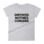 Women's Deviant Sway Empower Motivate Conquer Signature short sleeve t-shirt - Deviant Sway