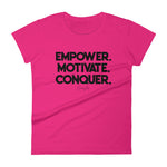 Women's Deviant Sway Empower Motivate Conquer Signature short sleeve t-shirt - Deviant Sway