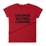 Women's Deviant Sway Empower Motivate Conquer Signature short sleeve t-shirt - Deviant Sway