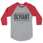 Deviant Defined Signature 3/4 sleeve raglan shirt - Deviant Sway