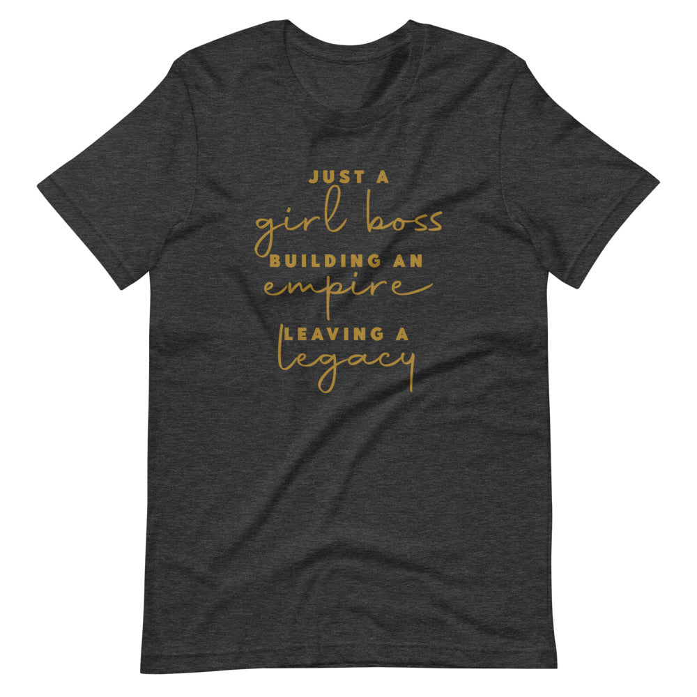 Women's Just a Girl Boss Building An Empire short sleeve T-shirt