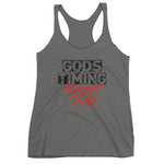 Women's God's Timing: Trust Him racerback tank - Deviant Sway