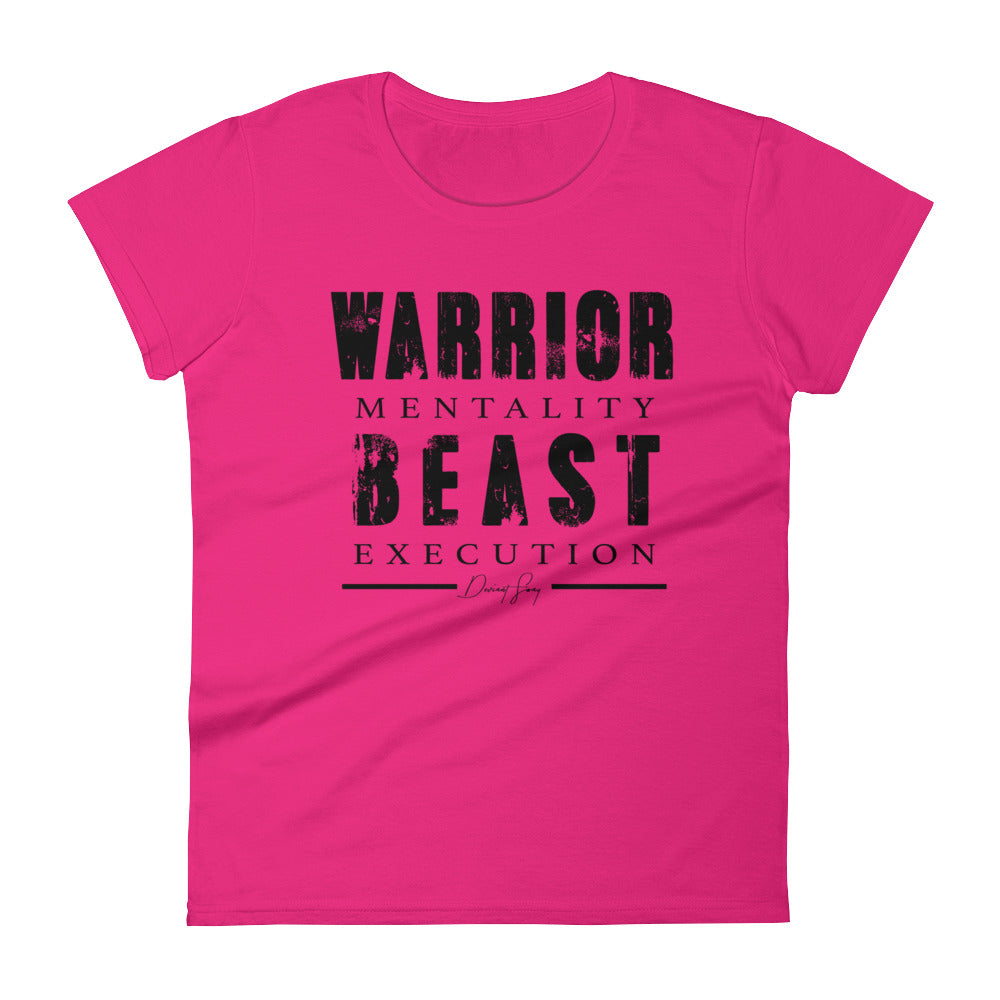 Women's Warrior Mentality Beast Execution short sleeve t-shirt - Deviant Sway
