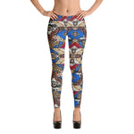 Women's Snakeskin Print Leggings - Deviant Sway