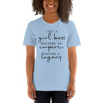 Women's Just a Girl Boss short sleeve t-shirt