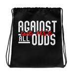 Against All Odds We Rise Drawstring bag - Deviant Sway