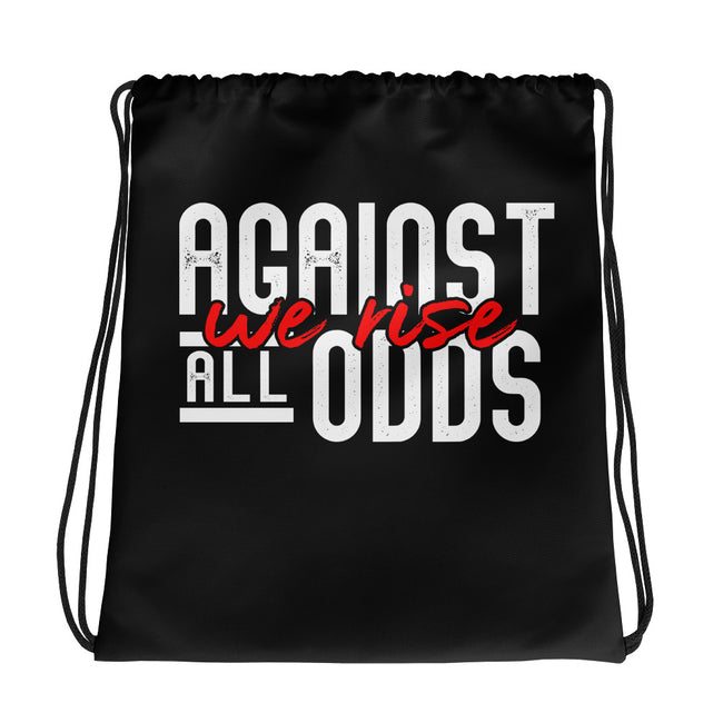 Against All Odds We Rise Drawstring bag - Deviant Sway
