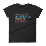 Women's Innovator Entrepreneur Founder Visionary short sleeve t-shirt - Deviant Sway