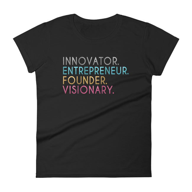 Women's Innovator Entrepreneur Founder Visionary short sleeve t-shirt - Deviant Sway