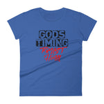 Women's God's Timing Trust Him short sleeve t-shirt - Deviant Sway