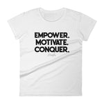 Women's Deviant Sway Empower Motivate Conquer Signature short sleeve t-shirt - Deviant Sway