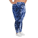 Women's Blue Escape Plus Size Leggings - Deviant Sway