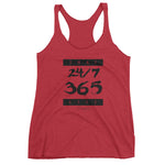 Women's That 24-7 365 Life racerback tank - Deviant Sway