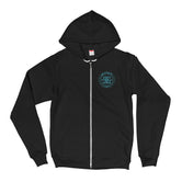 Deviant Sway Classic Vintage Blue Signature Full-zip Hoodie