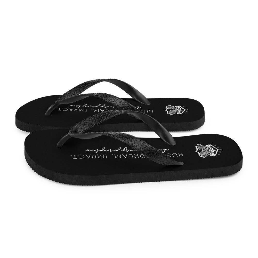 Hustle Dream Impact Challenge Every Perception Signature Flip-Flops - Deviant Sway