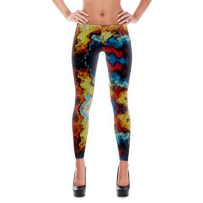 Women's Beautiful Chaos Leggings - Deviant Sway