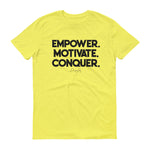 Men's Deviant Sway Empower Motivate Conquer Signature short sleeve t-shirt - Deviant Sway