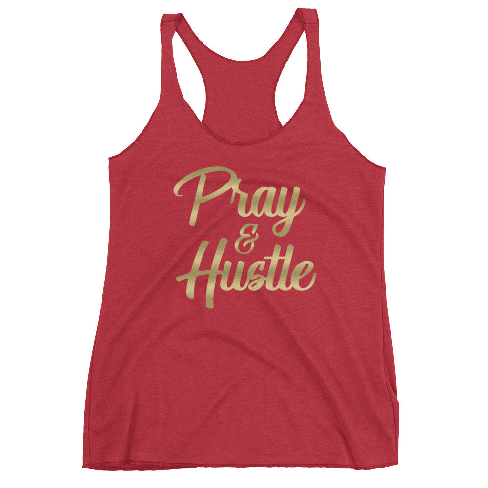 Women's Pray & Hustle racerback tank - Deviant Sway