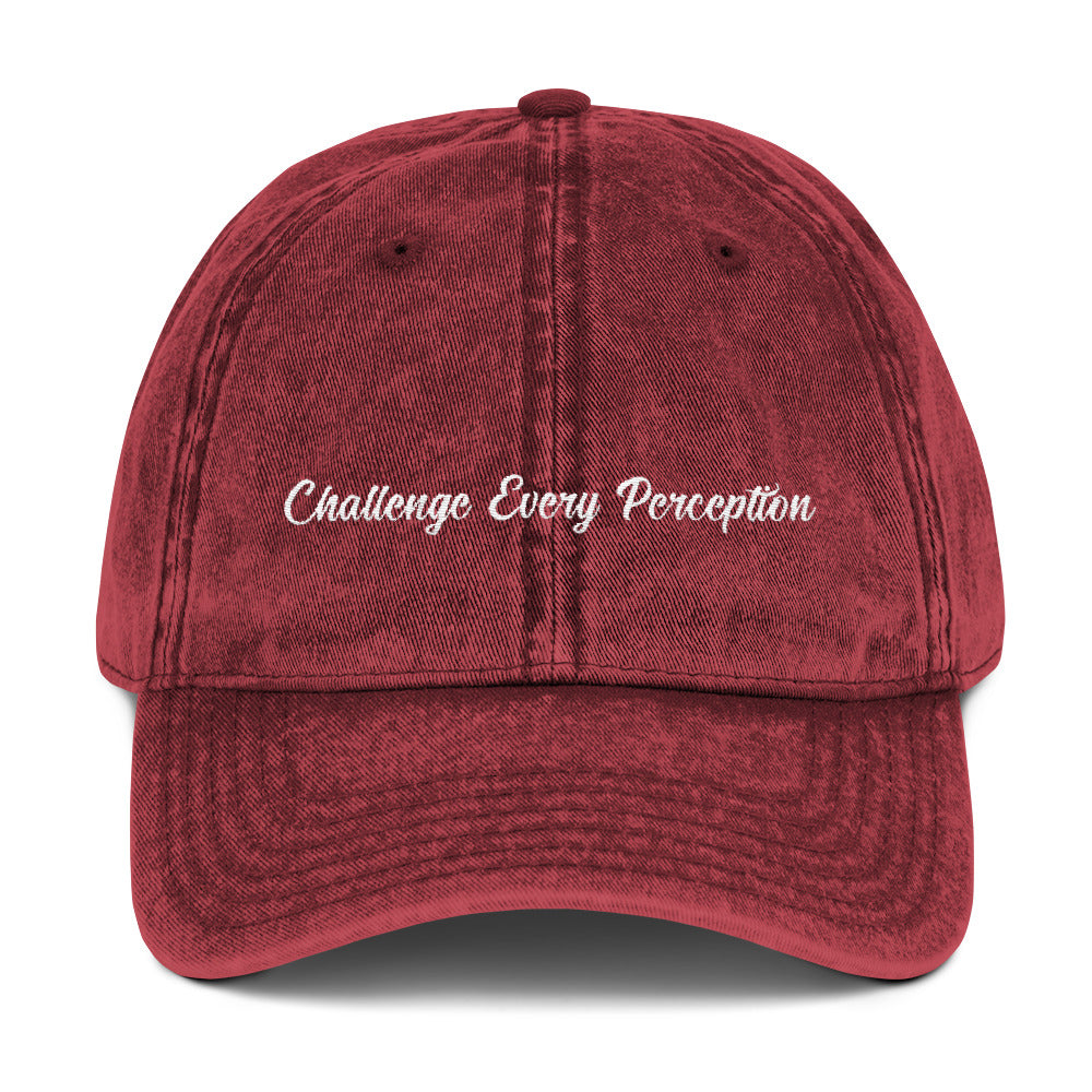 Challenge Every Perception Vintage Cap - Deviant Sway