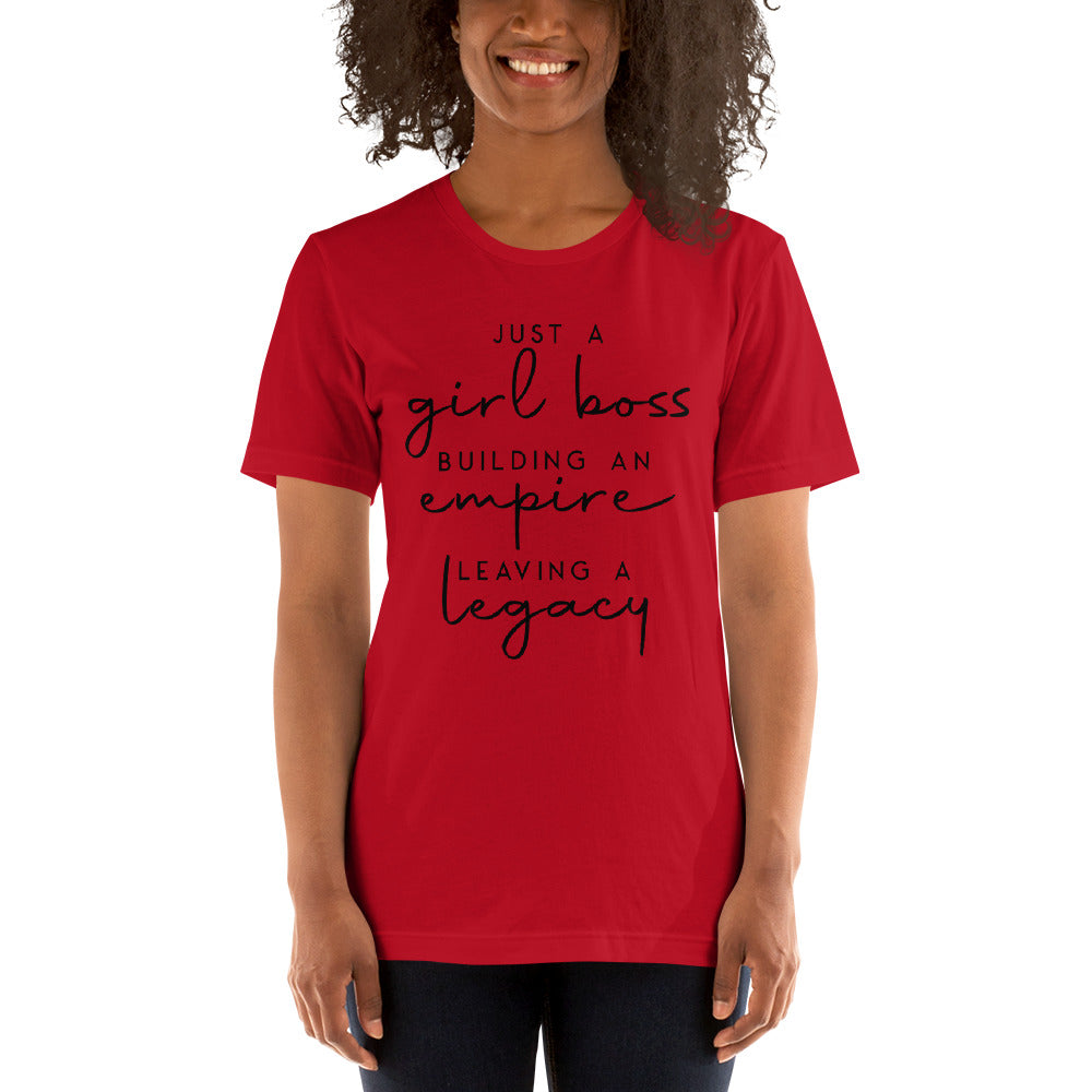 Women's Just a Girl Boss short sleeve t-shirt