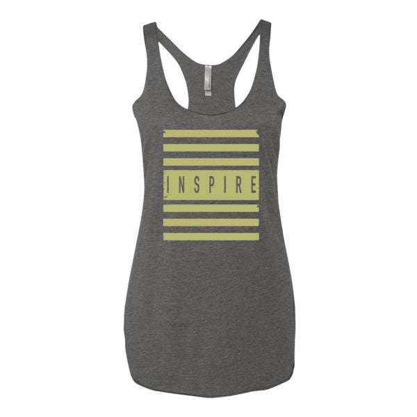 Women's INSPIRE stripes racerback tank - Deviant Sway