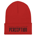 Challenge Every Perception Signature Cuffed Beanie - Deviant Sway