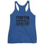 Women's Fighter Mentality racerback tank - Deviant Sway
