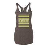 Women's INSPIRE stripes racerback tank - Deviant Sway